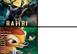 Hard core Bambie Meme Template