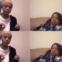 Explaining to my mom double Meme Template