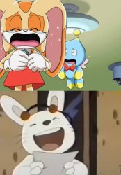 Floppers laughing at Cream Meme Template
