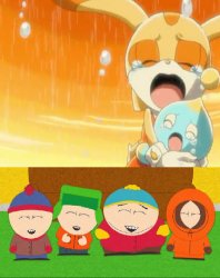 South Park laughing at Cream Meme Template