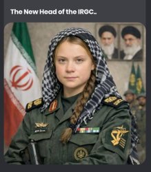 Ayatollah Grumpy Greta Thunberg Meme Template