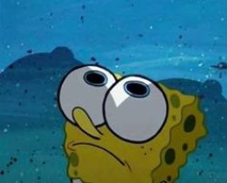 Spongebob looks up Meme Template