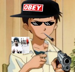Shinji thug life meme Meme Template