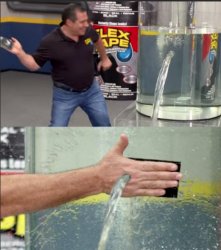 flex tape guy Meme Template