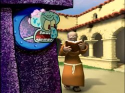 Supermoine Visits Squidward’s House Meme Template