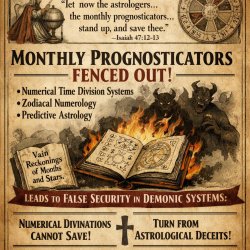 2. Isaiah 47:12–13 — “Let now the astrologers… monthly prognosti Meme Template
