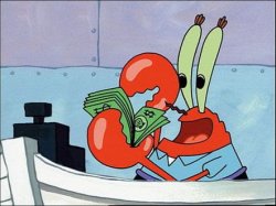 Mr Krabs money Meme Template