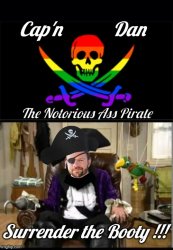 Cap'n Dan Crenshaw notorious ass pirate Meme Template