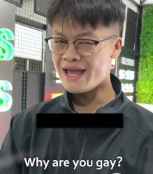 tony lc sign why are you gay Meme Template