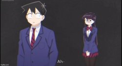 Komi staring Meme Template