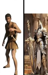 NPC vs Main character Meme Template