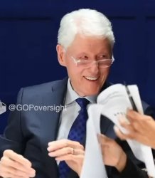 bill clinton smiling epstein Meme Template