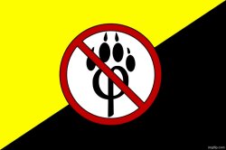 anti furry anarcho capitalism flag Meme Template