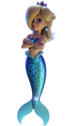 Mermaid Rosalina Meme Template