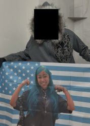 NWBF & North West Blue U.S.A Flag Meme Template