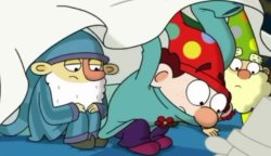 Sleepy dopey and happy looking around Meme Template