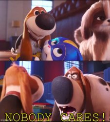Nobody cares tiny Meme Template