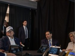 Donald Trump Iran War Room Mar A Lago Meme Template