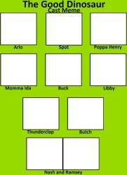 The Good Dinosaur Cast Meme Meme Template