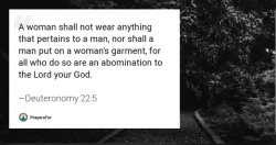 Deuteronomy 22:5 Meme Template