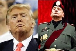 Trump Mussolini Meme Template