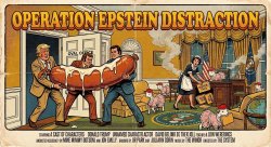 Operation Epstein Distraction Meme Template