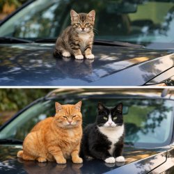 10 years after being lonely cat car meme Meme Template
