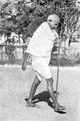 Gandhi Walking Meme Template