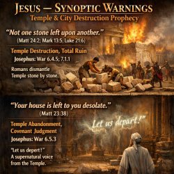 2. Jesus — Synoptic Warnings A. Temple & City Destruction Prophe Meme Template