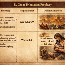 D. Great Tribulation Prophecy	Tags	Josephus Match	Fulfillment No Meme Template