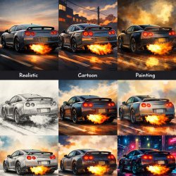 Make a realistic nissan gtr shooting flame Meme Template