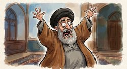 Ayatollah panicking Meme Template