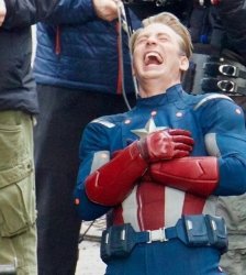 captain america laughing Meme Template