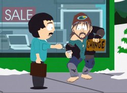 Randy marsh Homeless Meme Template