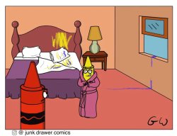 Crayon Cheating Meme Template