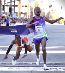 LA 2026 Marathon Finish Meme Template