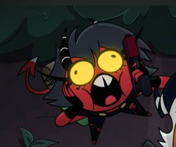 Millie gasp Helluva Boss Meme Template