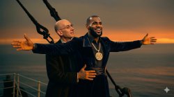 Lebron James on Titanic with Adam Siilver Meme Template
