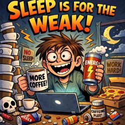 Sleep is for the weak Meme Template