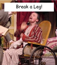 Break a Leg! Meme Template