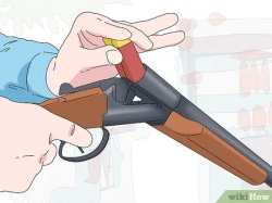 wikihow loading double barrel shotgun Meme Template
