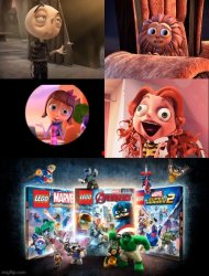 Figaro Pho Characters In LEGO Marvel Games Mod Meme Template