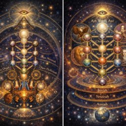 2. Kabbalistic --CHARIOT IMAGERY turned into COSMIC DIAGRAMS of Meme Template