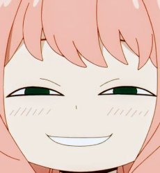 Anya forger smile Meme Template