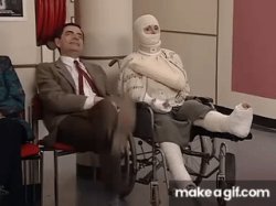 Mr. Bean Doctor Visit Meme Template