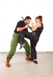 fight against woman Meme Template