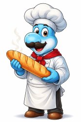 Light blue yoshi chef Meme Template