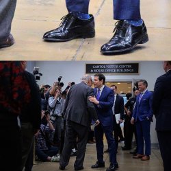 Marco Rubio receives shoes gift from Donald Trump Meme Template