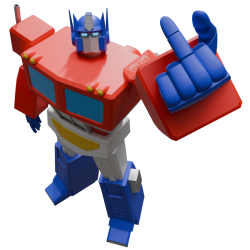 G1 Optimus Prime Flipping You Off Meme Template