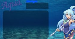 Aqua's announcement template Meme Template